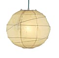 Adesso® Orb Pendant Ceiling Lamp, 24"W, Large, Natural