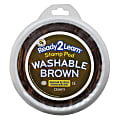Ready 2 Learn® Jumbo Washable Stamp Pad, Brown, Pack of 6
