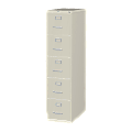Lorell® Fortress 26-1/2"D Vertical 5-Drawer Letter-Size File Cabinet, Putty 1 thumbnail image