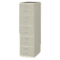 Lorell® Fortress 26-1/2"D Vertical 5-Drawer Legal-Size File Cabinet, Putty