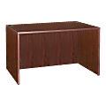 Lorell® Essentials 48"W Rectangular Shell Computer Desk, Mahogany 1 thumbnail image