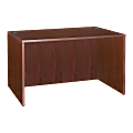 Lorell® Essentials 48"W Rectangular Shell Computer Desk, Mahogany