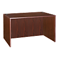Lorell® Essentials Series Rectangular Shell Desk, 48"W x 24"D, Mahogany