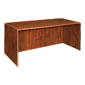 Lorell® Essentials 48"W x 24"D Rectangular Shell Computer Desk, Cherry 1 thumbnail image