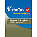 TurboTax Home & Business Fed + Efile + State 2013 (Windows), Download Version