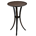 Adesso® Montreal Table, Pedestal, 30"H x 16 3/4"W x 16 3/4"D, Walnut