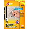 Avery® TouchGuard 73606 Protective Film Sheets, 9”H x 12”W, Pack Of 10 Sheets