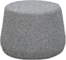 Lifestyle Solutions Brant Fabric Ottoman, 17”H x 24”W x 24”D, Gray