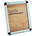 Quartet® Clip Frame Wall 11" x 17" Sign Holder, Aluminum Frame, 14 4/5" x 20 4/5" 1 thumbnail image