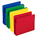 Smead® Poly Expanding File Pockets, 3 1/2" Expansion, Assorted Colors (No Color Choice), Pack Of 4