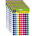 Teacher Created Resources® Mini Stickers, Happy Face, 1,144 Per Pack, Set Of 6 Packs