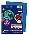 Riverside® Groundwood Construction Paper, 100% Recycled, 9" x 12", Blue, Pack Of 50 1 thumbnail image