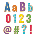 Creative Teaching Press® Upcycle Style Designer Letters, 4", Multicolor