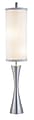 Adesso® Geneva Floor Lamp, 77"H, Ivory/Aluminum