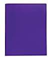 Office Depot® Brand 2-Pocket School-Grade Poly Folder with Prongs, Letter Size, Purple 1 thumbnail image