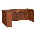 Lorell® Essentials 72"W Corner Computer Desk Credenza, Left, Cherry 1 thumbnail image