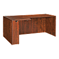 Lorell® Essentials 72"W Corner Computer Desk Credenza, Left, Cherry