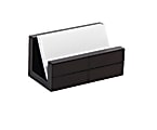 Realspace® Espresso Wood Business Card Holder, Brown