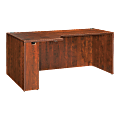Lorell® Essentials 66"W Corner Computer Desk Credenza, Left, Cherry 1 thumbnail image