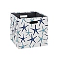 Linon Emmet Storage Bins, Medium Size, Starfish, Set Of 2 Bins