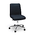 Essentials By OFM Mid-Back Desk Chair, Fabric, Blue/Chrome