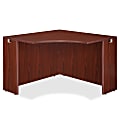 Lorell® Essentials Series Corner Desk, 42"W, Mahogany