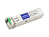 AddOn MSA Compliant 1000Base-BX SFP Transceiver - SFP (mini-GBIC) transceiver module - GigE - 1000Base-BX - LC single-mode - up to 49.7 miles - 1490 (TX) / 1550 (RX) nm