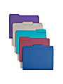 Smead® Color File Folders, Letter Size, 1/3 Cut, Jewel Tones, Box Of 100