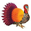 Amscan Thanksgiving Mini Honeycomb Turkey Centerpiece, Paper, 6", 2 Per Pack, Set Of 8 Packs