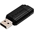 Verbatim® PinStripe USB Flash Drive, 8GB, Black 1 thumbnail image