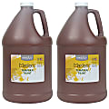 Little Masters® Tempera Paint, 128 Oz, Brown, Pack Of 2