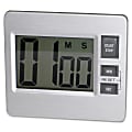 Tatco® Desktop Digital Timer, Silver/Black