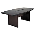Mayline® Group Corsica Conference Table, Boat-Shaped, 96"W x 42"D, Mahogany