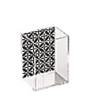 Realspace™ Customizable Acrylic Pencil Cup, 5"H x 3"W x 2 1/4"D, Clear With Black/Clear Acetate Strip 1 thumbnail image