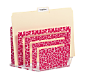 Realspace™ 5-Tier File Sorter, 8 7/8" x 12" x 5 1/4", Clear/Pink Pebble 1 thumbnail image