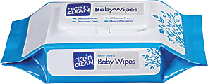Unimed-Midwest Nice 'N Clean Unscented Baby Wipes, Pack Of 80