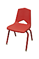 Marco Group™ Apex™ Stacking Chairs, 27 3/4"H, Red/Red, Pack Of 6