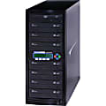Kanguru DVD Duplicator 1 to 7 Target - Disk duplicator - DVD±RW (±R DL) x 7, DVD-ROM x 1 - max drives: 8 - 24x - USB 2.0 - external - TAA Compliant 1 thumbnail image