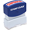 Stamp-Ever Pre-inked Confidential Stamp - Message Stamp - "CONFIDENTIAL" - 0.56" Impression Width x 1.69" Impression Length - 50000 Impression(s) - Red - 1 Each