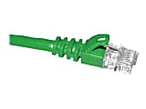 CP Technologies - Patch cable - RJ-45 (M) to RJ-45 (M) - 25 ft - UTP - CAT 6e - molded, snagless - green