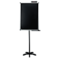 Smead® Justick Lobby Stand, Clear Overlay, Aluminum, 36" x 24", Black, Aluminum Frame
