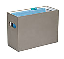 Realspace™ Hanging File Basket, 10 1/4" x 14" x 6", Gray 1 thumbnail image
