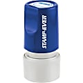 Stamp-Ever Pre-inked Entered Round Stamp - Message Stamp - "ENTERED" - 0.75" Impression Diameter - 50000 Impression(s) - Blue - 1 Each