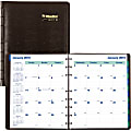 Blueline® MiracleBind™ 17-Month Monthly Planner, 9 1/4" x 7 1/4", Black, August 2017 to December 2018 (CF1200.81T-18)