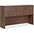 Lorell® Essentials Hutch With Doors, 72"W, Walnut