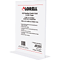 Lorell® Stand-Up Sign Holder 11"H x 8 1/2"W