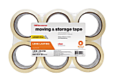 Office Depot® Brand Moving & Storage Tape, 1-9/10" x 109.4 Yd., Clear, Pack Of 6 Rolls 1 thumbnail image