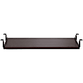 Lorell® Laminate Universal Keyboard Tray, Mahogany