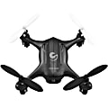 Ematic Quadcopter with HD Camera - 2.40 GHz - Battery Powered - 0.13 Hour Run Time - 328 ft Operating Range - 4 Channel - Indoor, Outdoor - Black, White