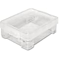 Advantus Super Stacker Crayon Storage Box, 4 4/5" x 3 1/5" x 1 3/5", Clear